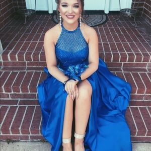 Blue prom dress